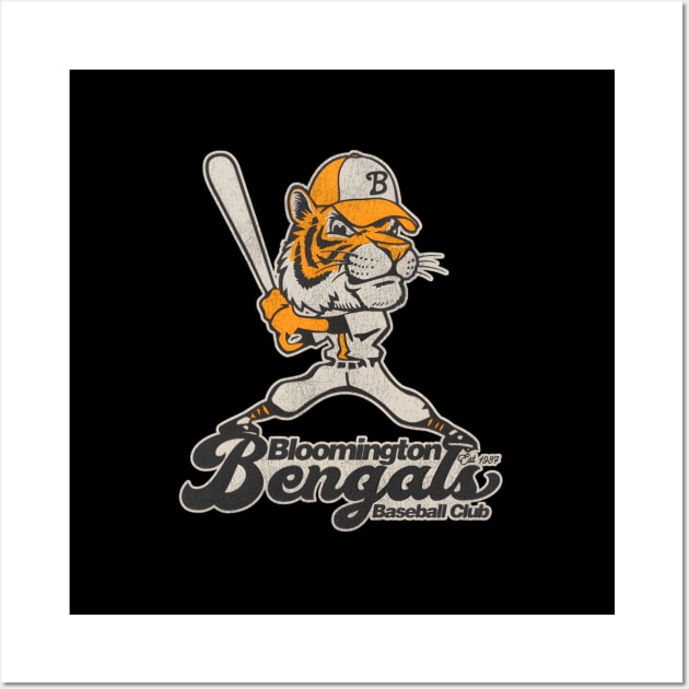 Bloomington Bengals Baseball Team Wall Art by AlfieDreamy 